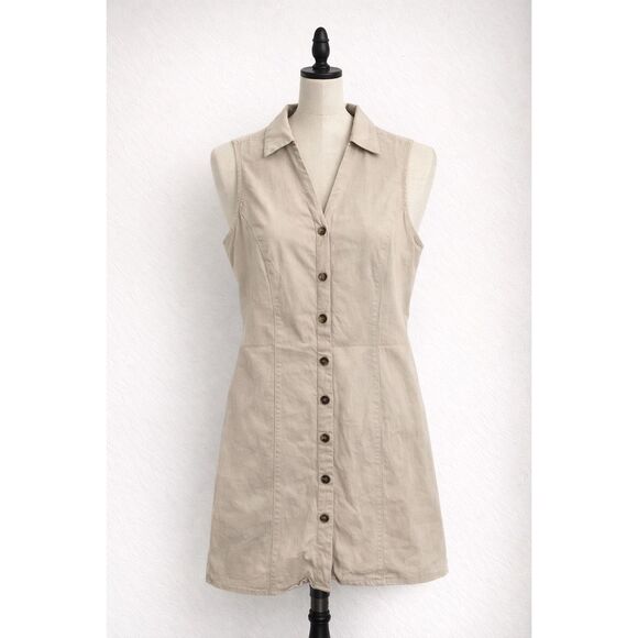 MNG Mango Sleeveless Button Front Linen Blend Top Women’s Small - Picture 1 of 3